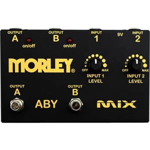Morley ABY-MIX-G - Gold Series ABY Mix Pédalier pour ampli guitare