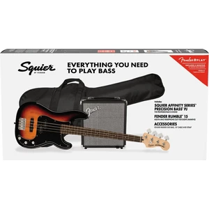 Fender Squier Affinity Series Precision Bass PJ Pack LRL 3-Color Sunburst