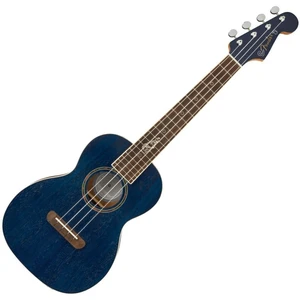 Fender Dhani Harrison Uke WN Tenor Ukulele Sapphire Blue Transparent