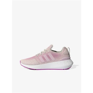 Růžovo-krémové dámské boty adidas Originals Swift Run 22 - Dámské