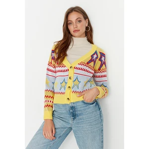 Trendyol Cardigan - Yellow - Regular fit