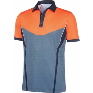 Galvin Green Mateus Mens Polo Shirt Orange/Navy/White M