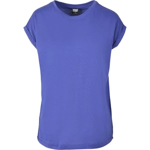 Women's T-shirt with extended shoulder blue-purple