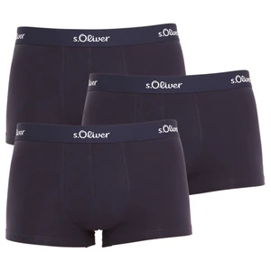 3PACK pánské boxerky S.Oliver tmavě modré