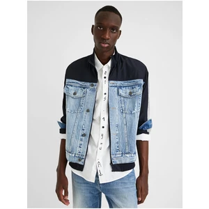 Blue Mens Denim Jacket Desigual Rene - Men