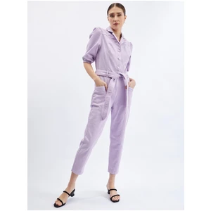 Orsay Purple Denim Overall - Women