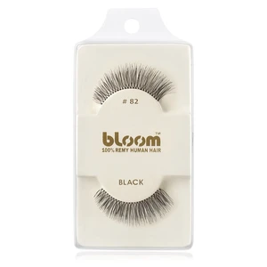 Bloom Natural nalepovacie mihalnice z prírodných vlasov No. 82 (Black) 1 cm