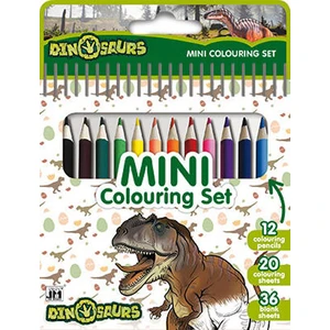 Dinosauři - Mini set s pastelkami