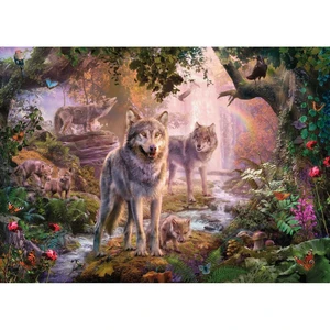 Ravensburger puzzle 151851 Rodina vlkov v lete 1000 dielikov
