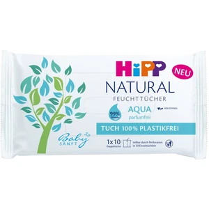 HiPP Babysanft Čistiace vlhčené obrúsky Aqua Natural 10 ks