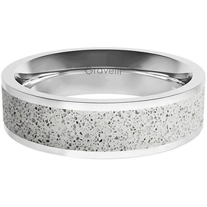 Gravelli Prsten s betonem Fusion Bold ocelová/šedá GJRWSSG111 50 mm