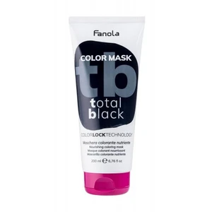 Fanola Color Mask odżywcza maska koloryzująca dla ożywienia koloru Total Black 200 ml