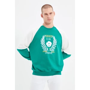 Trendyol Emerald Green Men's Oversize Fit Sweatshirt
