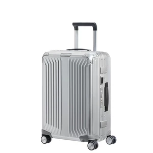 Samsonite Kabinový cestovní kufr Lite-Box Alu S 40 l - stříbrná