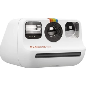 Digitálny fotoaparát Polaroid Go biely instatntný fotoaparát s okamžitou tlačou • 34 mm objektív • svetelnosť: f/12 a f/52 • rozmer fotky: 47 × 46 mm