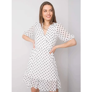 SUBLEVEL White dress with polka dots