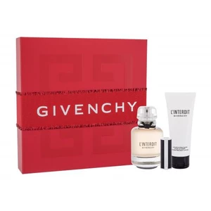 Givenchy L´Interdit darčeková kazeta parfumovaná voda 80 ml + telové mlieko 75 ml + rúž Le Rouge 1,5 g 333 L´Interdit pre ženy