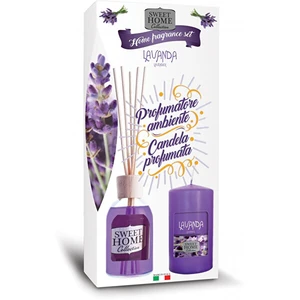 Sweet Home Collection Lavender Dárková sada difuzér + svíčka 2 ks