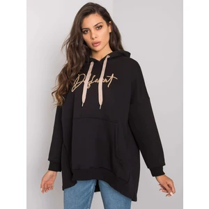 Black cotton sweatshirt