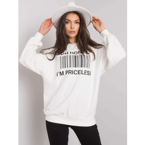 Ecru sweatshirt with print