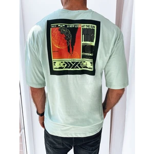 Men's T-shirt with mint print Dstreet