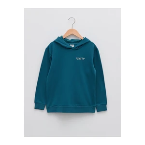 LC Waikiki Boys' Hoodie with Printed Long Sleeve Sweatshirt