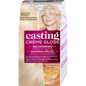 Přeliv bez amoniaku Loréal Casting Créme Gloss - 1021 kokosová pusinka - L’Oréal Paris + DÁREK ZDARMA