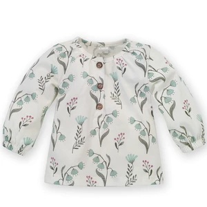 Pinokio Kids's My Garden Longsleeve Blouse Ecru/Pattern