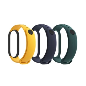 Řemínky k náramku Xiaomi Mi Band 5 (Blue, Yellow, Green), 3ks