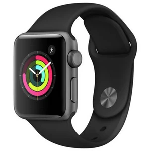 Apple Watch Series 3 GPS, 42mm Space Grey Aluminium Case with Black Sport Band MTF32CN/A