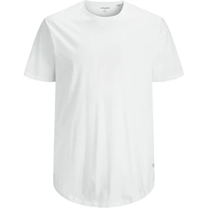 Jack&Jones PLUS Pánské triko JJENOA 12184933 White 4XL