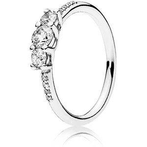 Pandora Trblietavý strieborný prsteň 196242CZ 60 mm