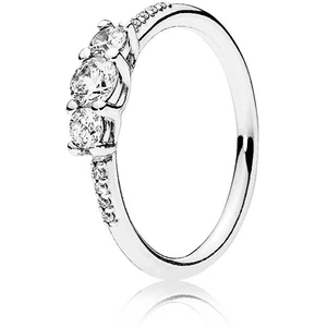 Pandora Třpytivý stříbrný prsten 196242CZ 60 mm