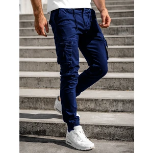 Tmavě modré pánské jogger kapsáče Bolf 8983