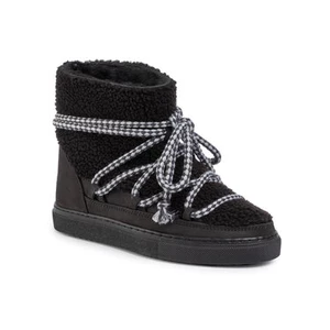 Boty INUIKII - Sneaker Curly 70202-16 Black-Blk Cot. Laces