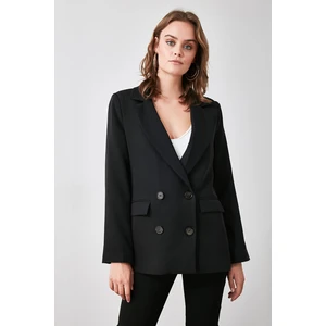 Trendyol Black Button Blazer Jacket