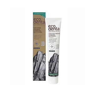 Ecodenta Certified Organic Charcoal whitening bieliaca zubná pasta s aktívnym uhlím 75 ml