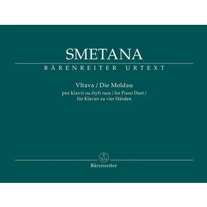 Bedřich Smetana Vltava pro klavír na čtyři ruce - symfonická báseň z cyklu Má vlast Spartito