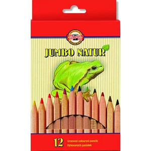 KOH-I-NOOR Jumbo Natur Coloured Pencils Mix 12