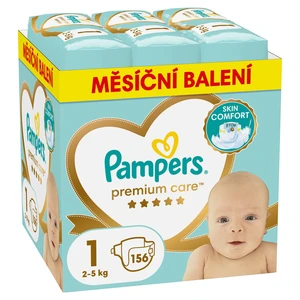 PAMPERS Premium care monthly velikost 1 plenky 2-5kg 156 kusů