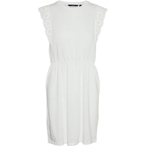 Vero Moda Dámske šaty VMHOLLYN Regular Fit 10265206 Snow White XL