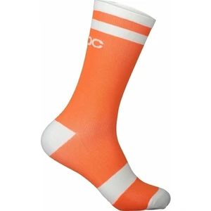 POC Lure MTB Long Sock Zink Orange/Hydrogen White M