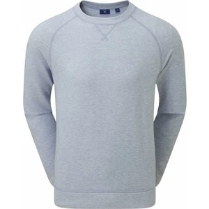 Footjoy French Terry Crew Mens Neck Sweater Dove Grey S