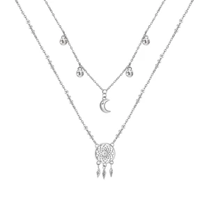 Brosway Očarujúce oceľový náhrdelník Lapač snov Chakra BHKN066