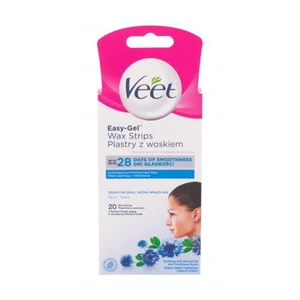 Veet Easy-Gel™ Wax Strips Sensitive Skin 20 ks depilační přípravek pro ženy