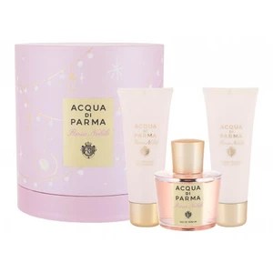 Acqua di Parma Le Nobili Rosa Nobile dárková kazeta parfémovaná voda 100 ml + sprchový gel 75 ml + tělový krém 75 g pro ženy