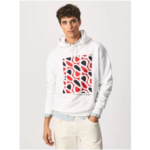 White Men's Sweatshirt Pepe Jeans Dardanus - Men