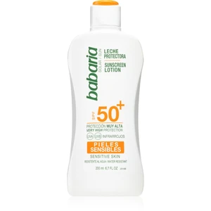 Babaria Sun Sensitive opaľovacie mlieko pre citlivú pokožku SPF 50+ 200 ml