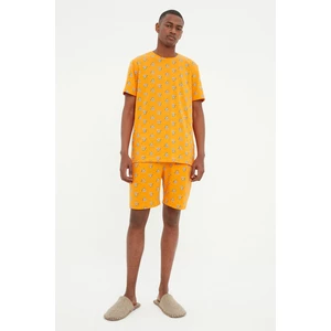 Trendyol Pajama Set - Orange - Retro