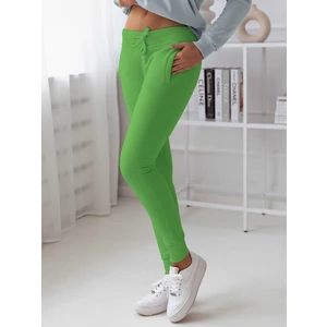 Women's sweatpants FITS light green Dstreet UY1144